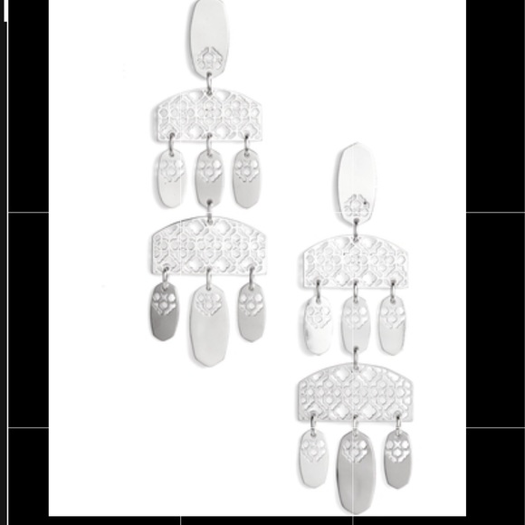 Kendra Scott Emmet Earrings - Rhod Filigree - Picture 2 of 5
